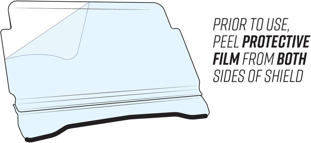 1/4 Thick Clear Polycarbonate Rear Windshield B587