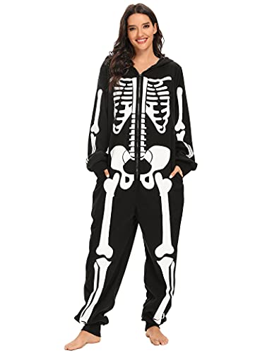 Skeleton Plush Pajamas Onesie J7231