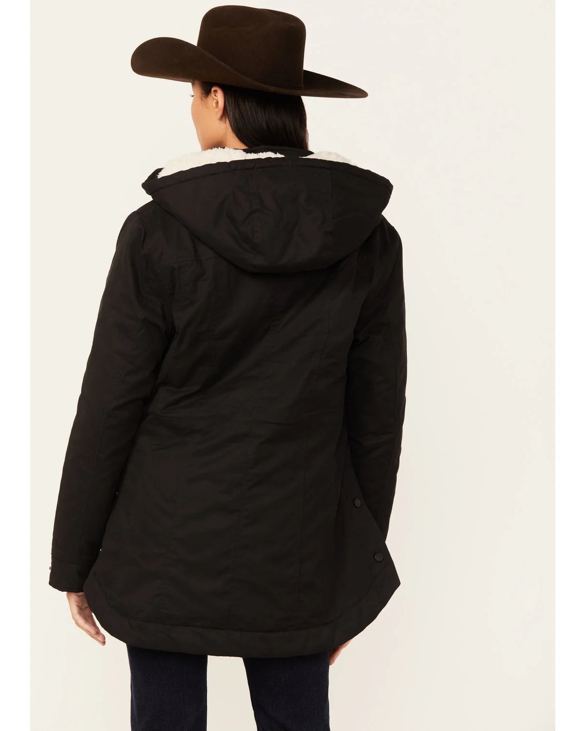 Berber Lined Hooded Hattie Jacket Black X-Large L3184