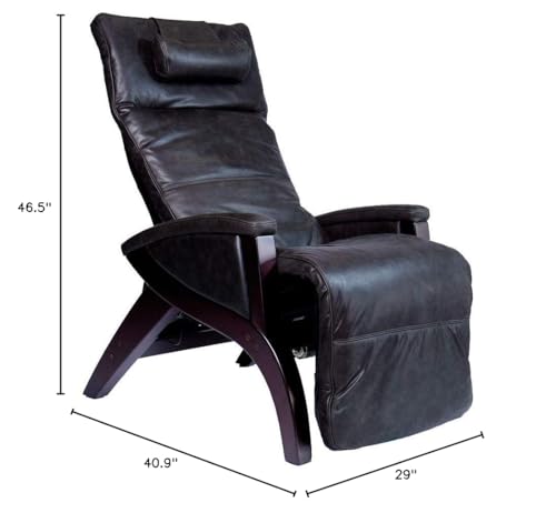 Grey Dual Power Zero Gravity Recliner Chair with Heat and Air Massage D22462