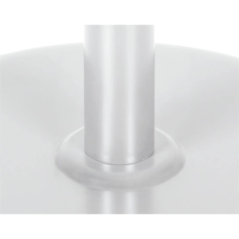 Cherry/Chrome Square Platter Base Table Q6290