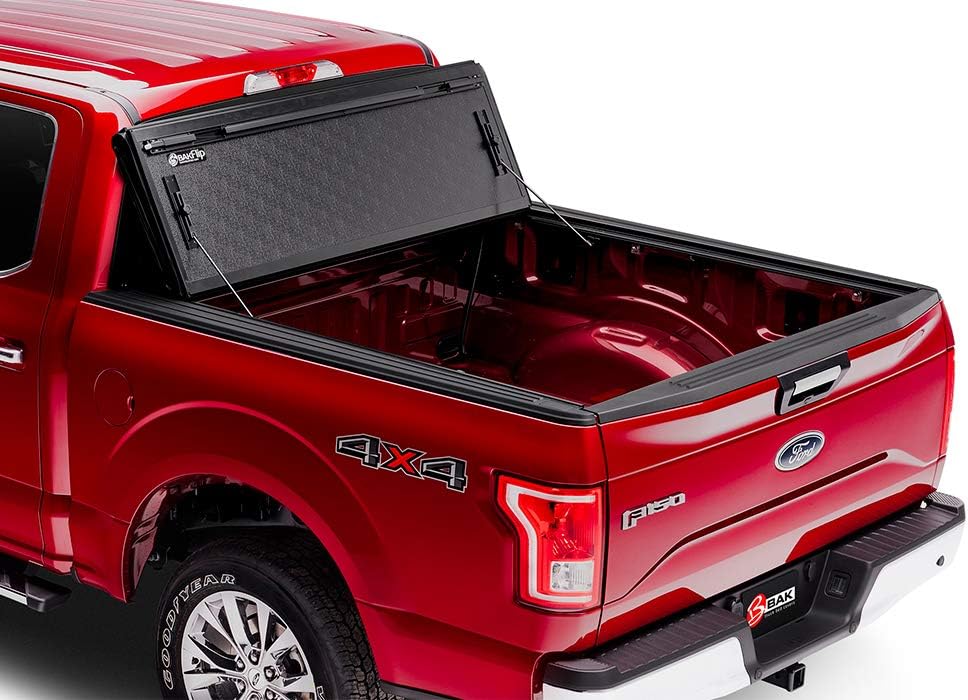 Black Hard Folding Truck Bed Tonneau Cover O5569