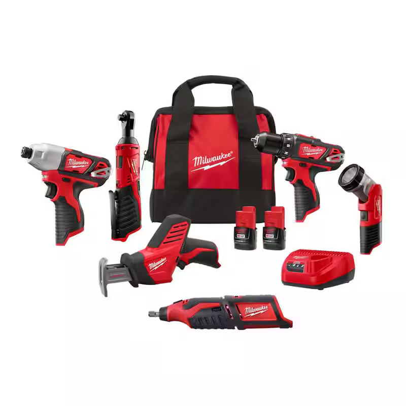 12V Lithium-Ion Cordless Combo Kit (5-Tool) with Rotary Tool X7796