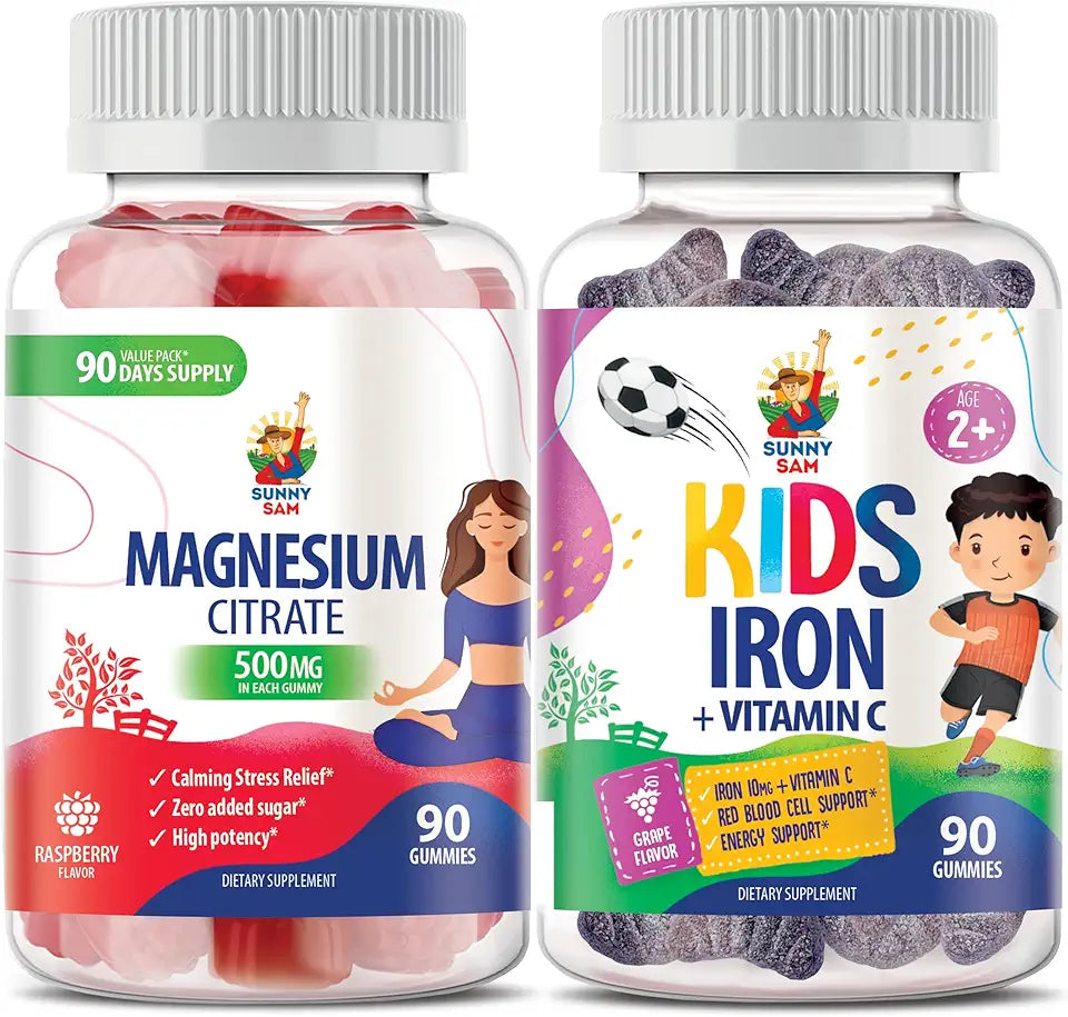 Iron Magnesium Chews 500mg Chewable Supplement with Vitamin C F8676
