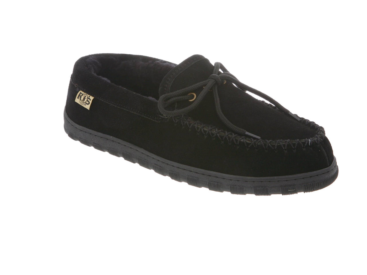 Black Sheepskin Moccasin, Size 12 S124