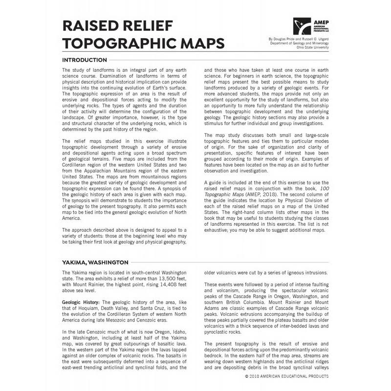 Landform Relief Maps Set of 7 U86061