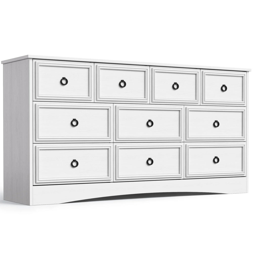 White 10 Drawer Dresser Y3298