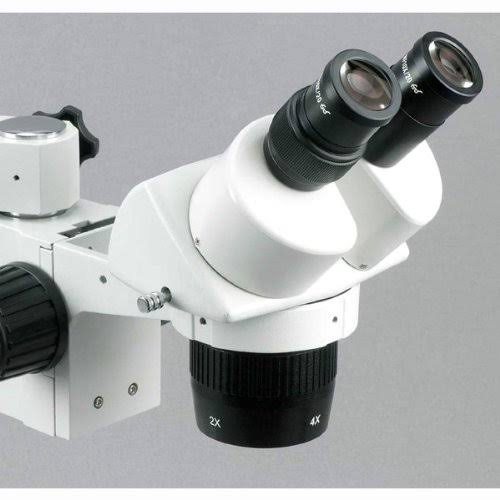 Binocular Microscope, 10x and 40x Magnification, Single-Arm Boom Stand D719919