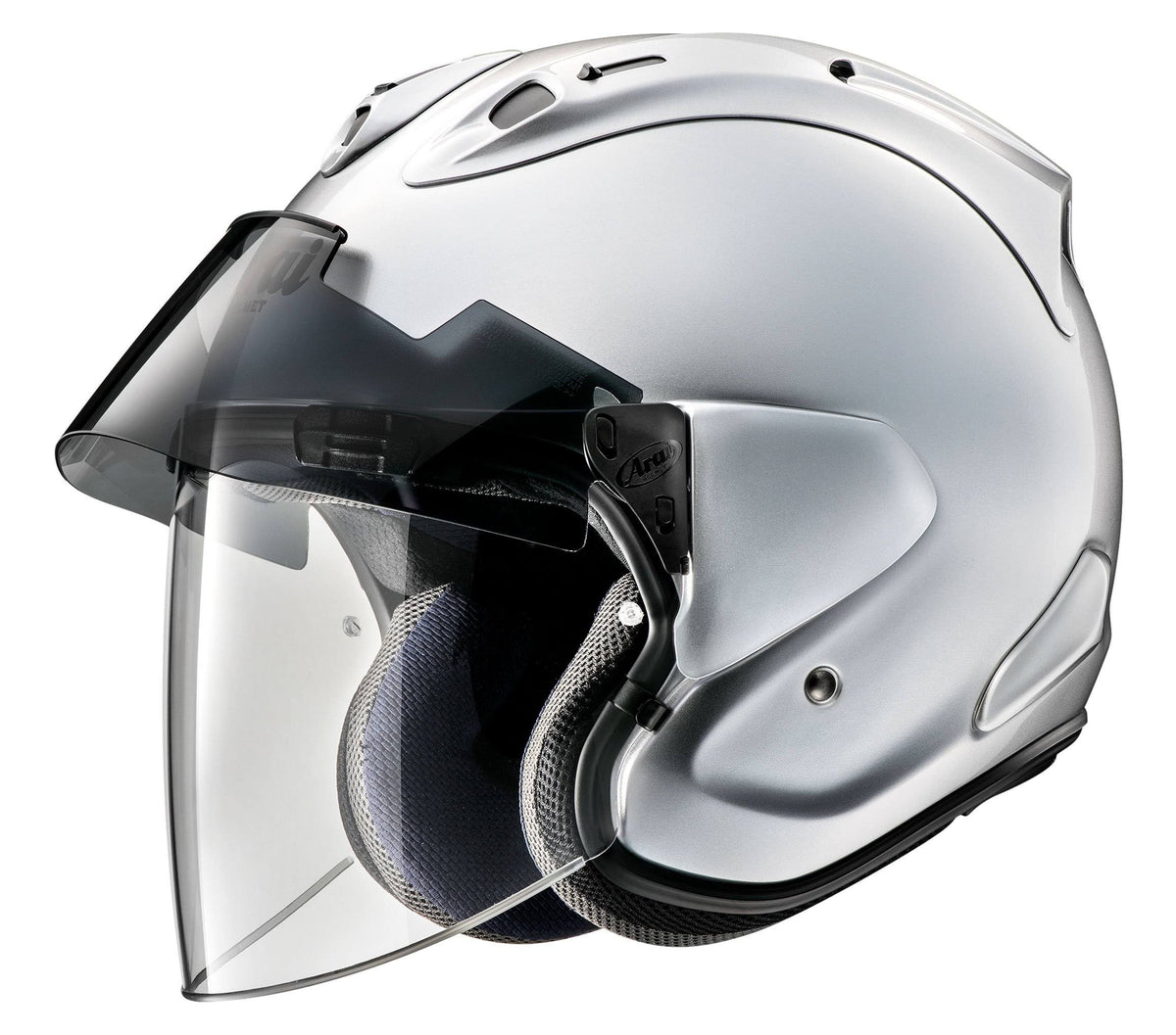 Aluminum Silver Solid Helmet W166