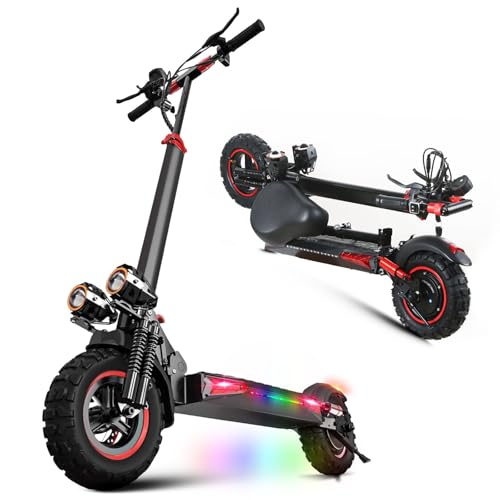 1200W Electric Scooter with Seat, 32 Miles Range, 34 Mph, 11" Tires T142