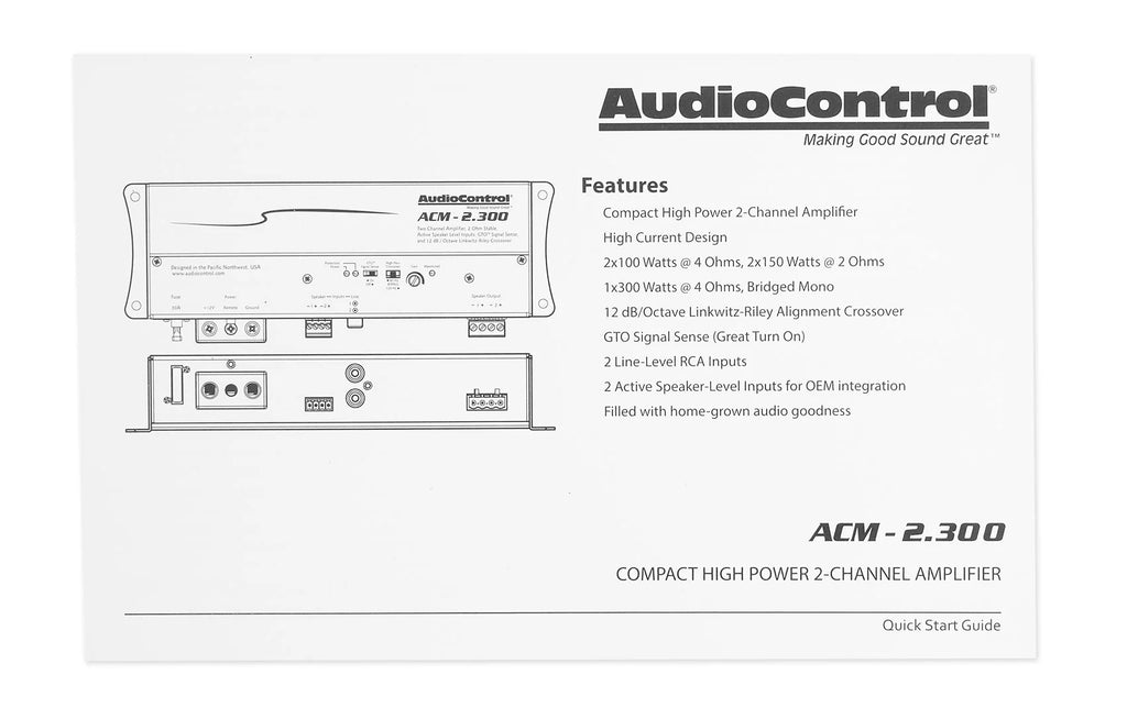 300w 2 Channel Car Amplifier E991112