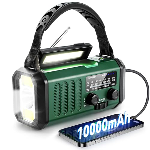 10000mAh Emergency Weather Radio with Power Bank R677