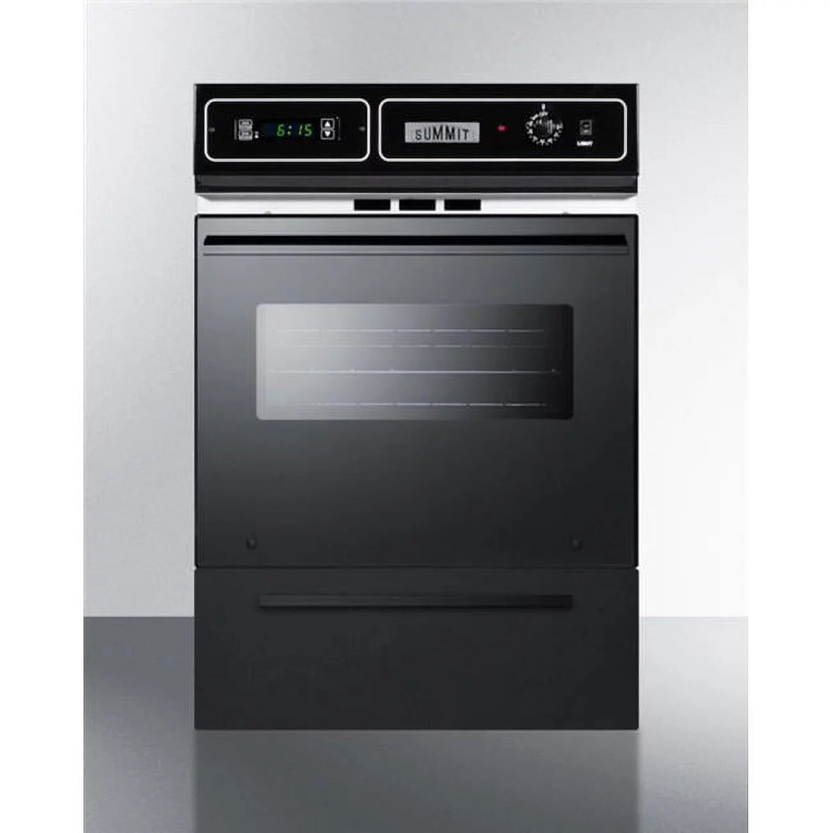24 in. Single Electric Wall Oven Black Glass B174368