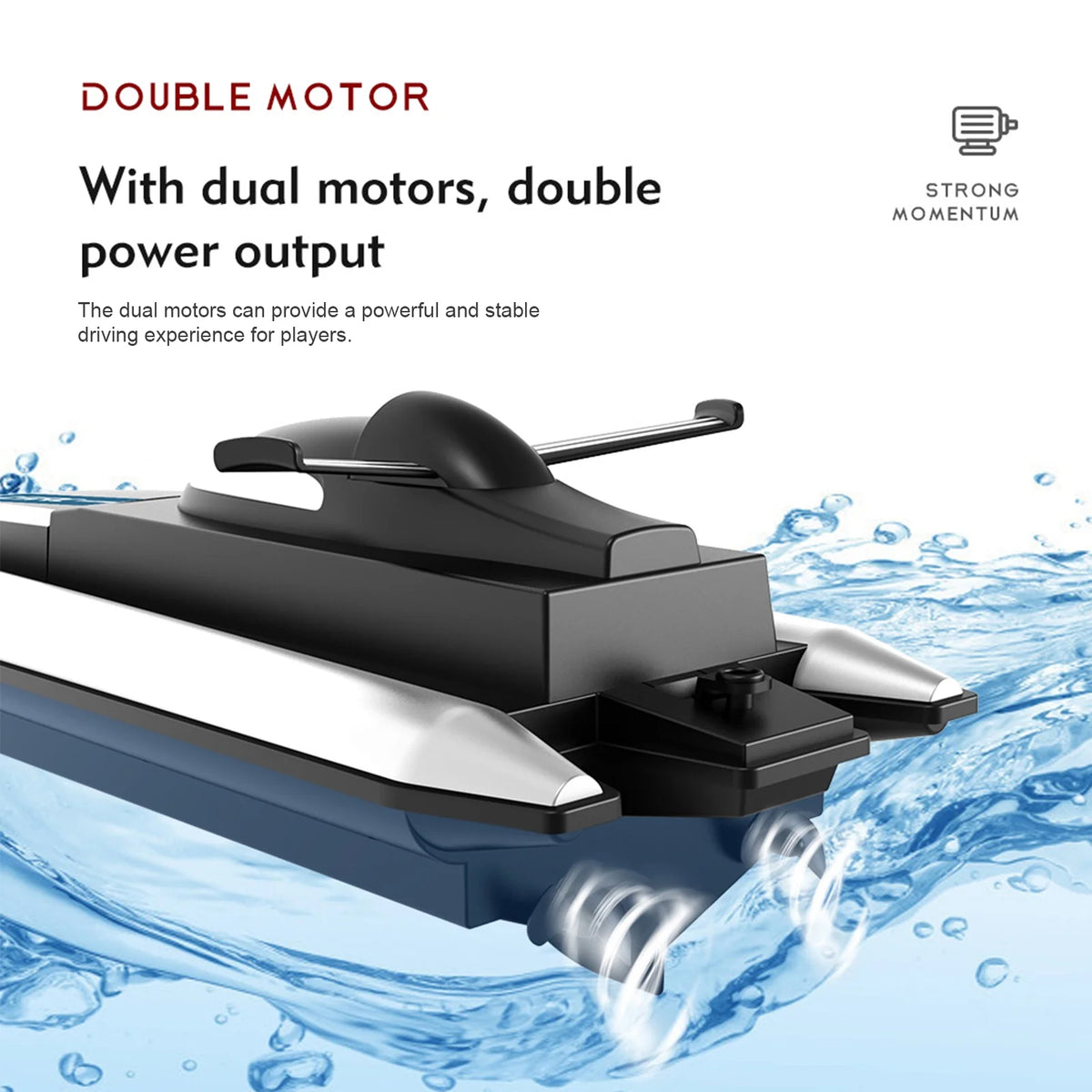 RC Boat Remote Control Boat 2.4GHz Waterproof C861669