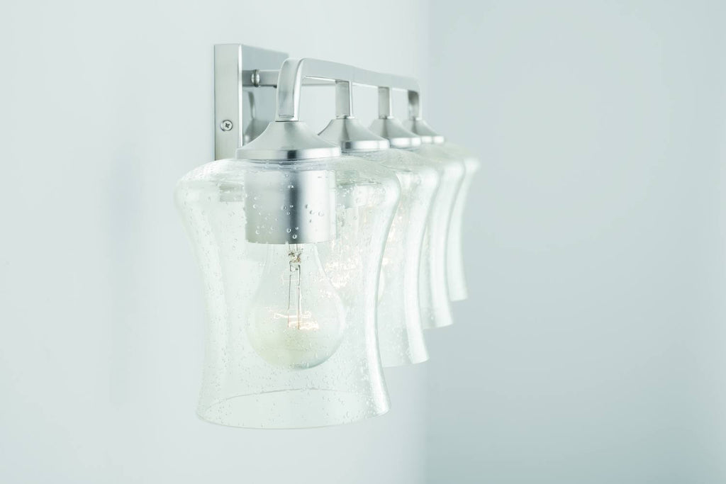 4 Light Vanity, Brushed Nickel F398