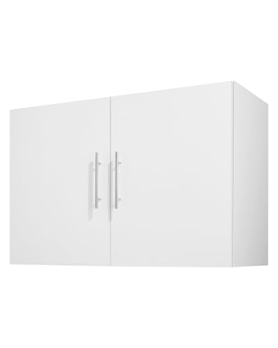 White 2-Tier Wall Mounted Cabinet with 2 Doors O41585