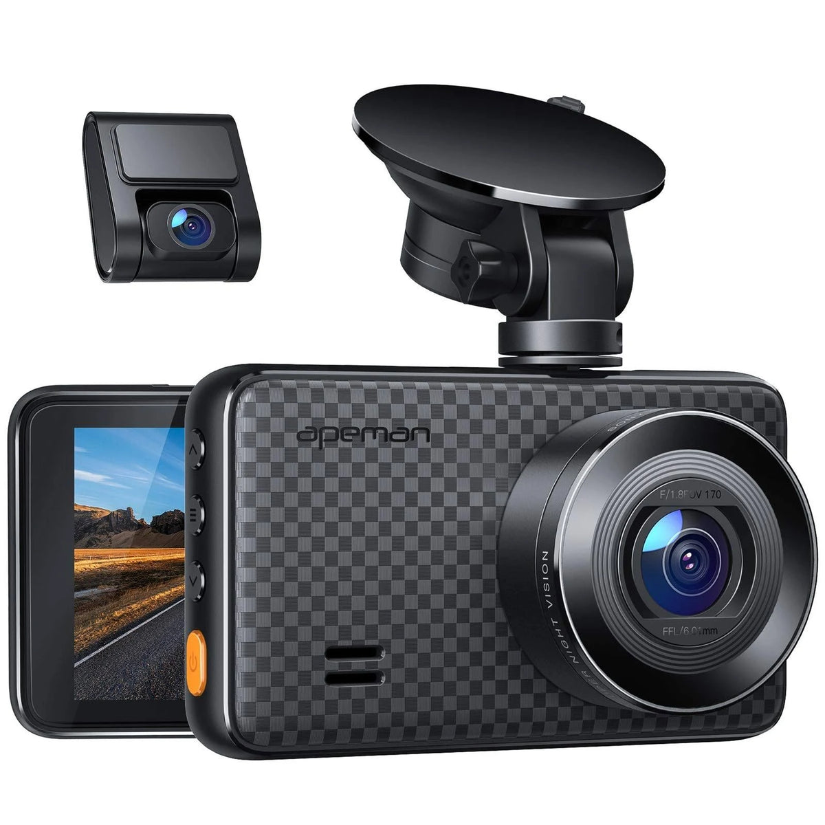 1440p Dual Dash Cam FHD Front and Rear Camera F985