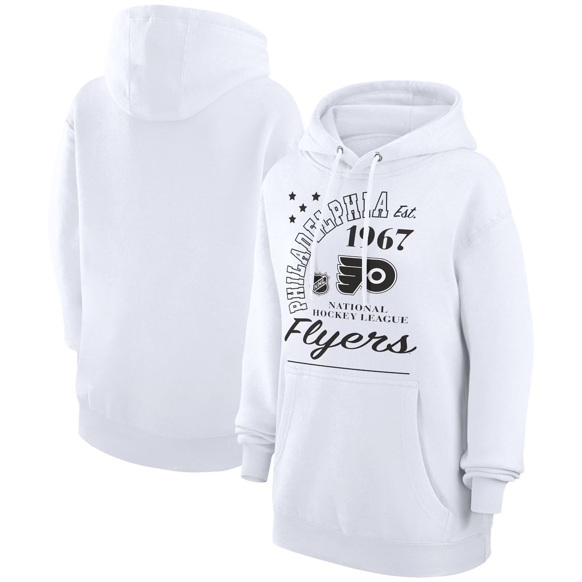 White Philadelphia Flyers Graphic Fleece Pullover Hoodie Y797000