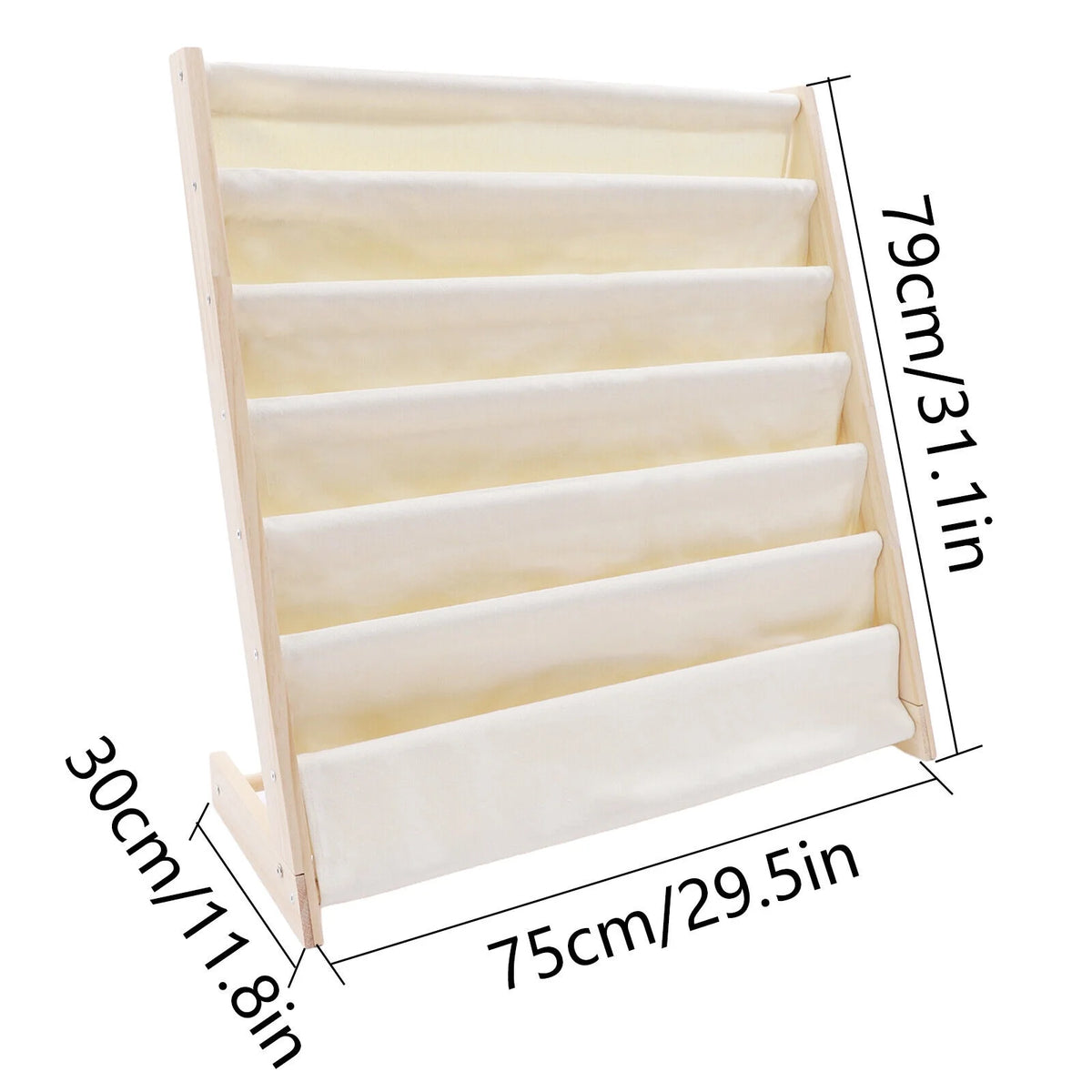 Wooden Bookcase Storage Organizer G61968