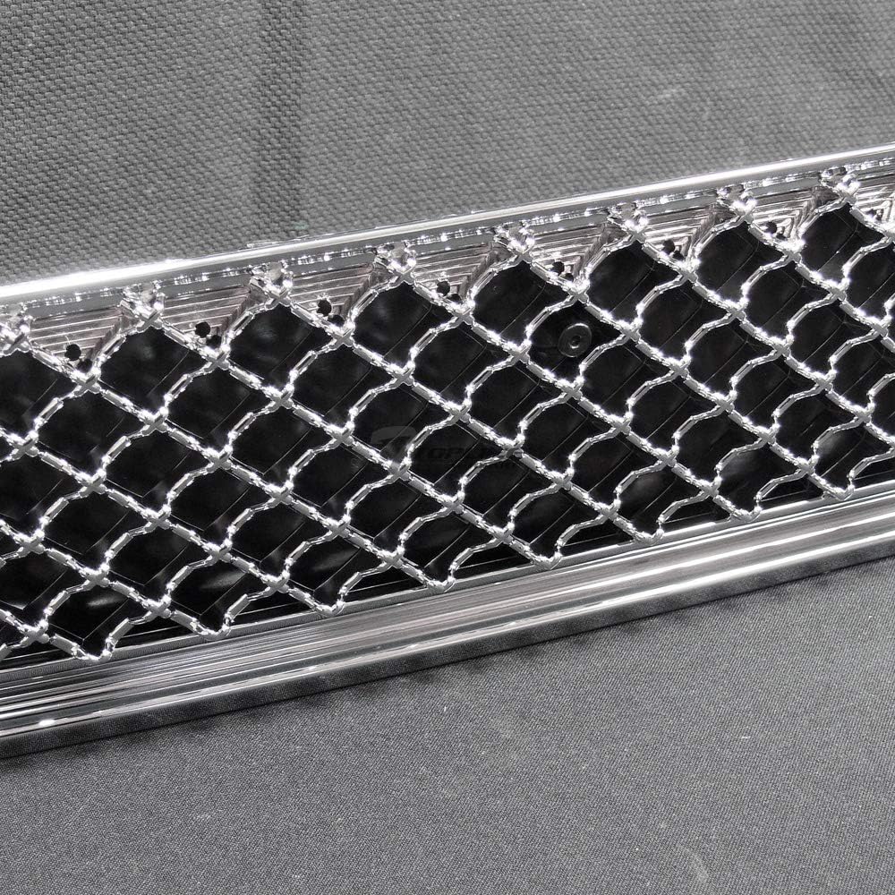 Chrome Mesh Front Lower Bumper Grille Pack of 2 V18387