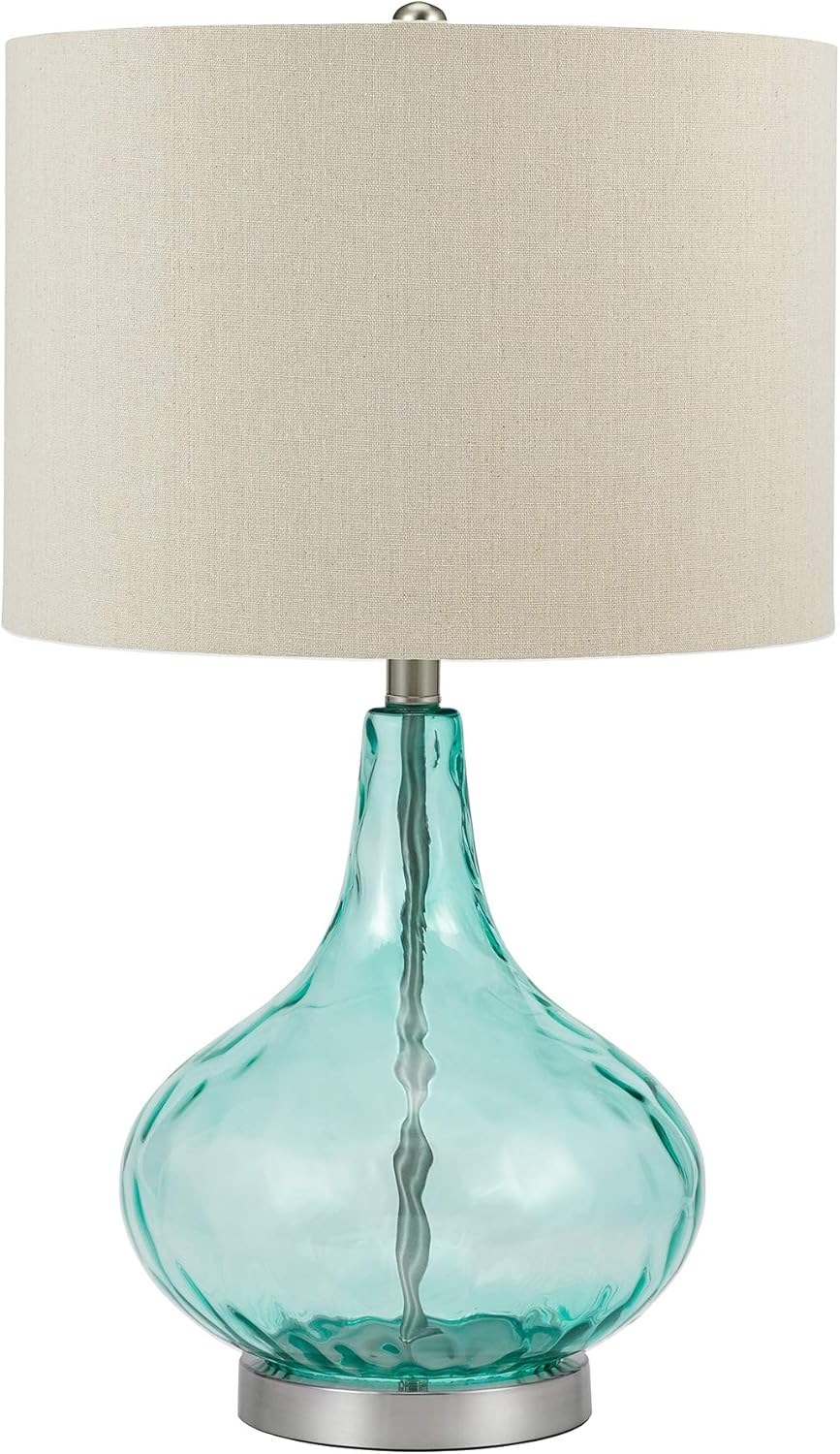Thumbprint Glass Gourd Table Lamp Q3760