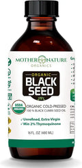 USDA Organic Cold Pressed Unrefined Black Seed Oil 16oz S25469