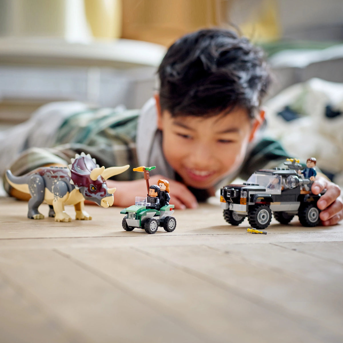 LEGO Jurassic World Dino Combo Pack 66774 Toy Value Pack, 2 in 1 Triceratops and Velociraptor Gift Set, Jurassic World Toy with Dinosaur and Truck Toys, Christmas Gift for Kids Ages 7 and Up I13144