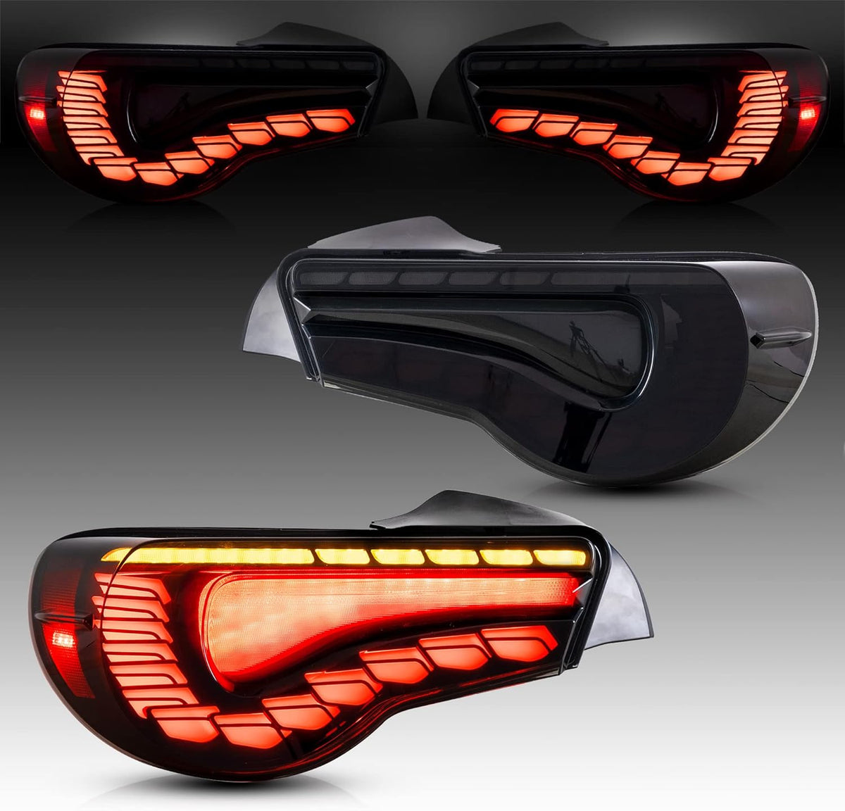 Smoked OLED Tail Lights with Sequential Turn Signal I750