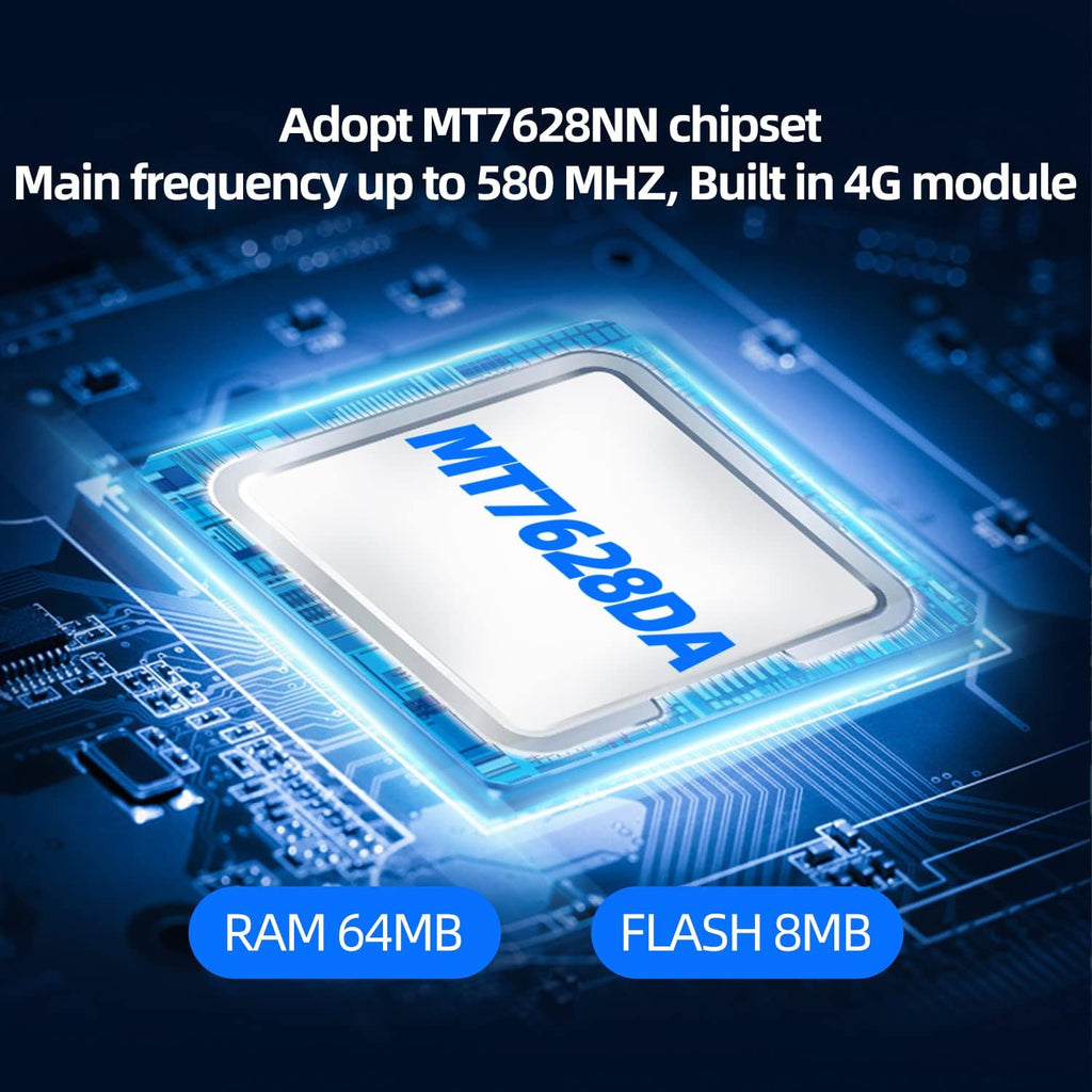 Wireless Router, 4G LTE Router Cat4 with SIM Slot Unlocked, 300Mbps, 1 WAN/2 LAN/4 x 5dBi Antennas F9362