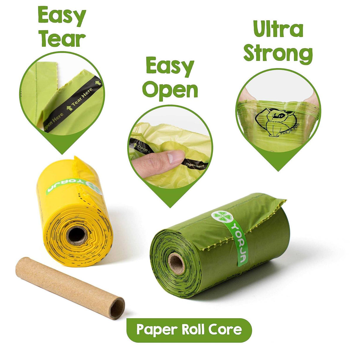 Dog Poop Bags 100% Leak Proof Extra Thick W445260