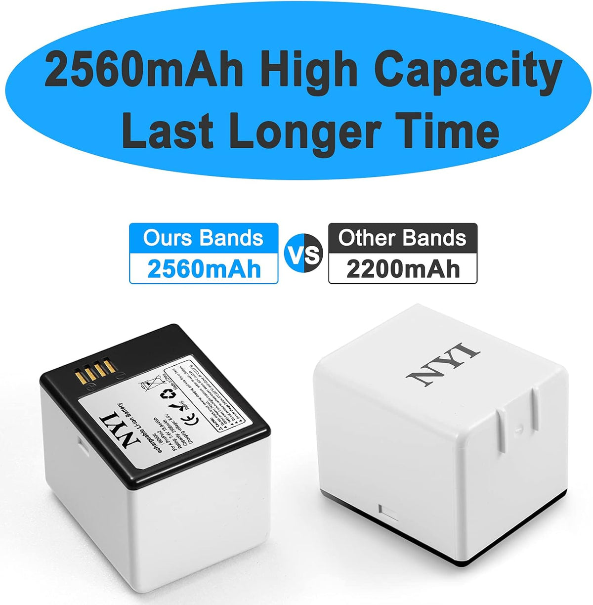 2560mAh Rechargeable Batteries and Charging Station (2 Batteries +1 Charger) S174811