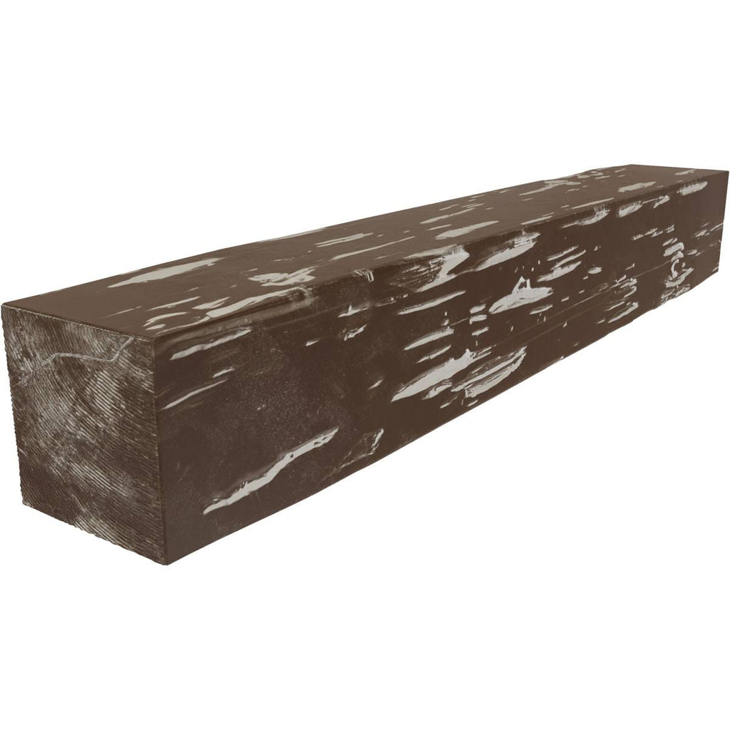 Pecky Cypress Faux Wood Fireplace Mantel, Vintage Mahogany D7975