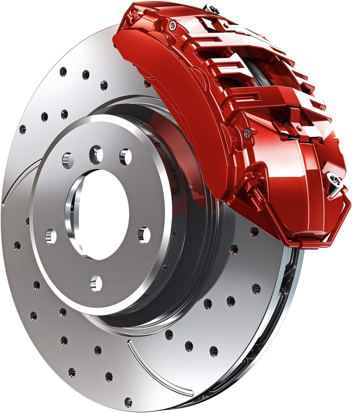 Red High Gloss Brake Caliper Paint System Set E1460