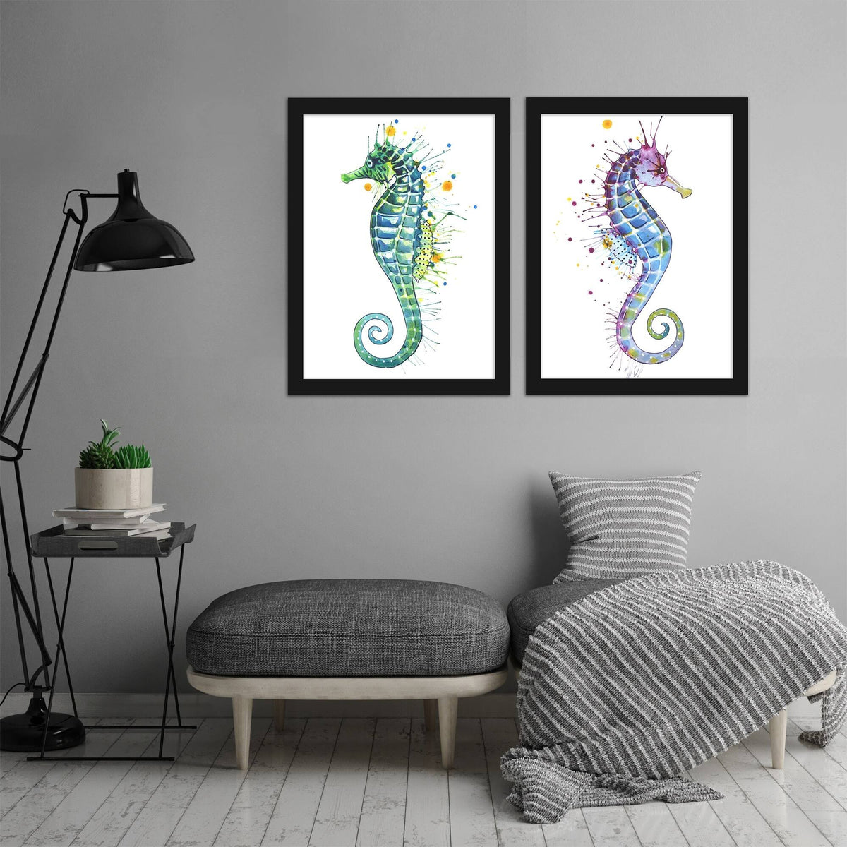 Black Framed Print Set J185