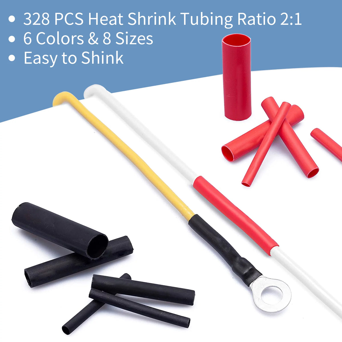 678Pcs Electrical Connector Kit Crimp Terminal Heat Shrink Tube Wire Connectors D278