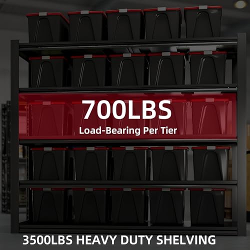 72" H Heavy Duty Metal Shelving 3500LBS Adjustable Storage Shelves Z712