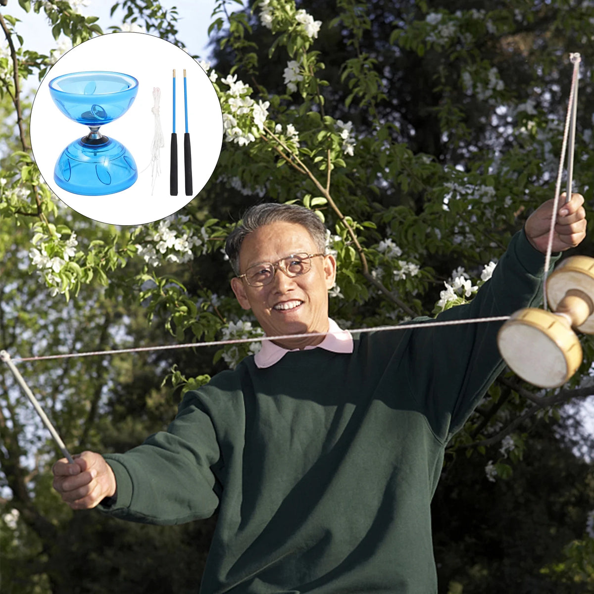 Chinese Yoyo Diabolo Toy Professional Juggling Diabolos G504050