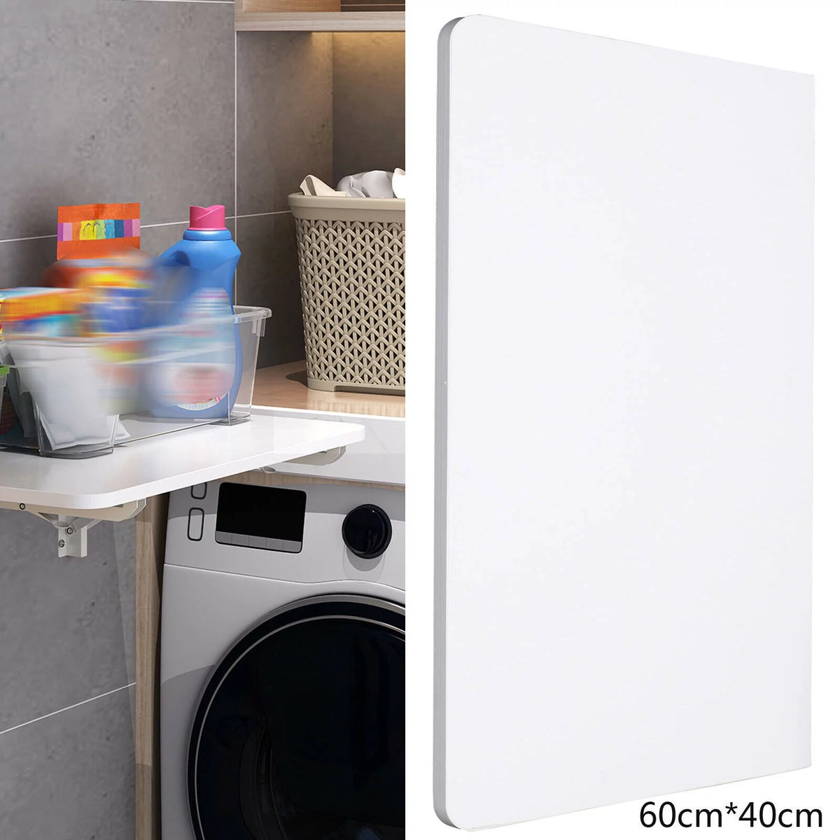 Folding Wall Mount Floating Desk 60x40cm D482307