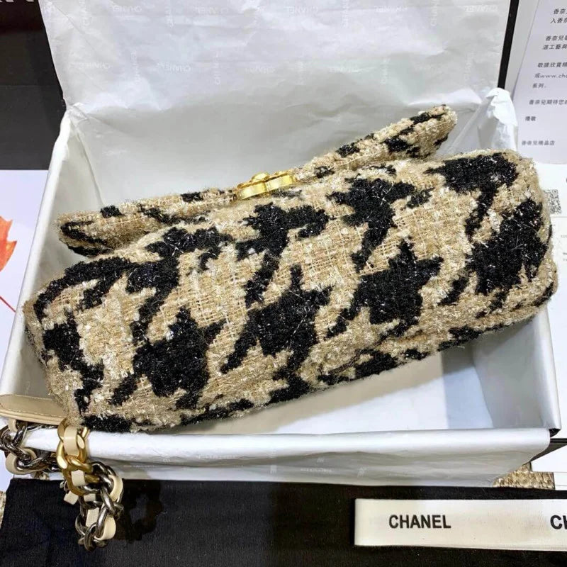 Tweed Maxi Flap Bag A331793