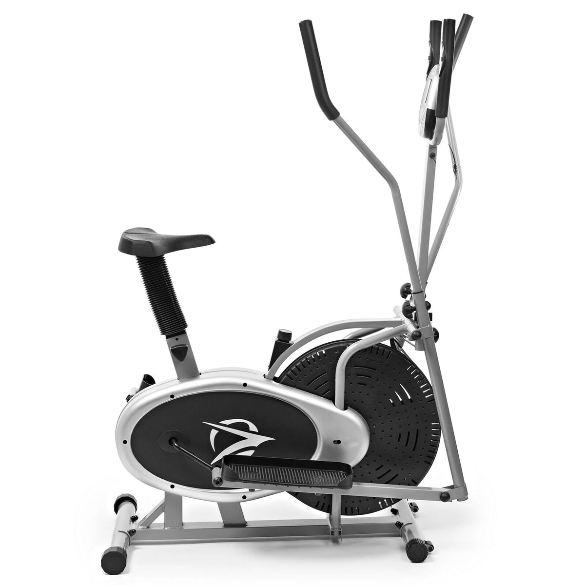Black 2 in 1 Elliptical Stationary Bike Q896790