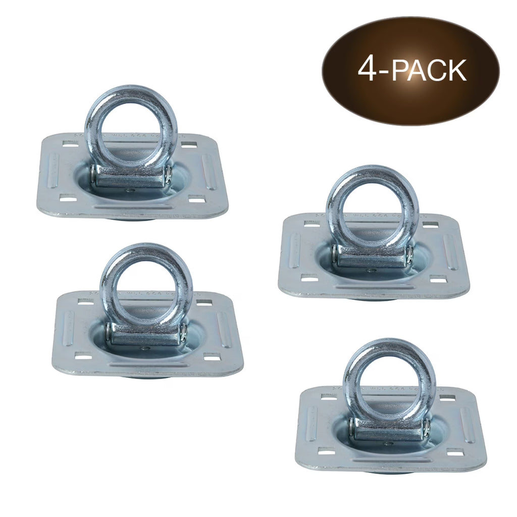 D Ring Tie-Down Anchors, Recessed Pan Fitting, Heavy Duty Steel Cargo Tie Downs G31290