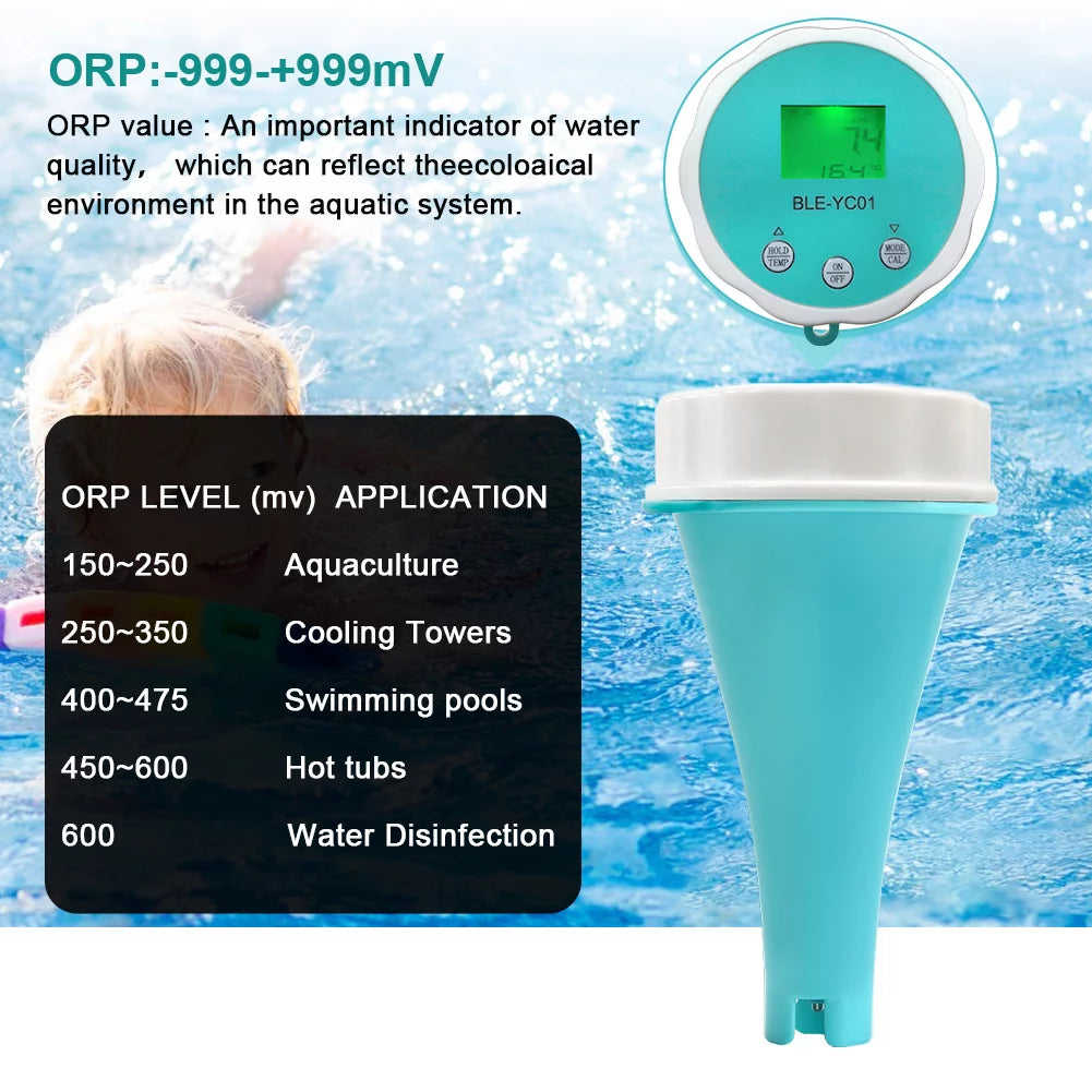 Portable 6 In 1 Water Quality Tester LCD Z6648