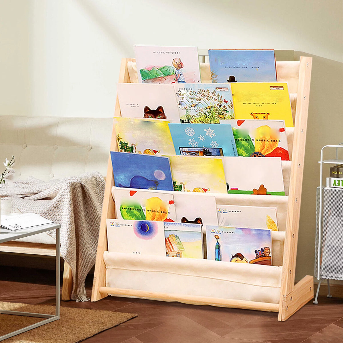 Wooden Bookcase Storage Organizer G61968