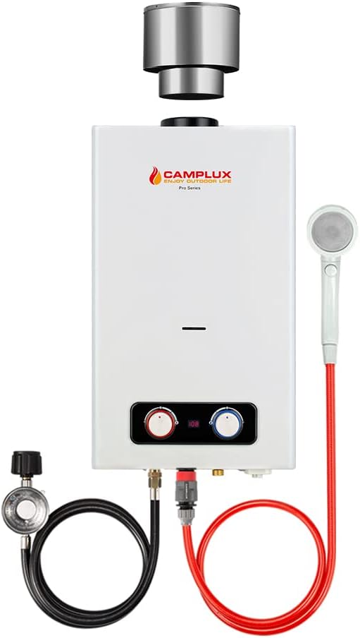 1.58 GPM Outdoor Propane Tankless Water Heater with S/S Rain Cap T313