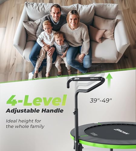 40"/48" Foldable Mini Trampoline with Adjustable Foam Handle S683642