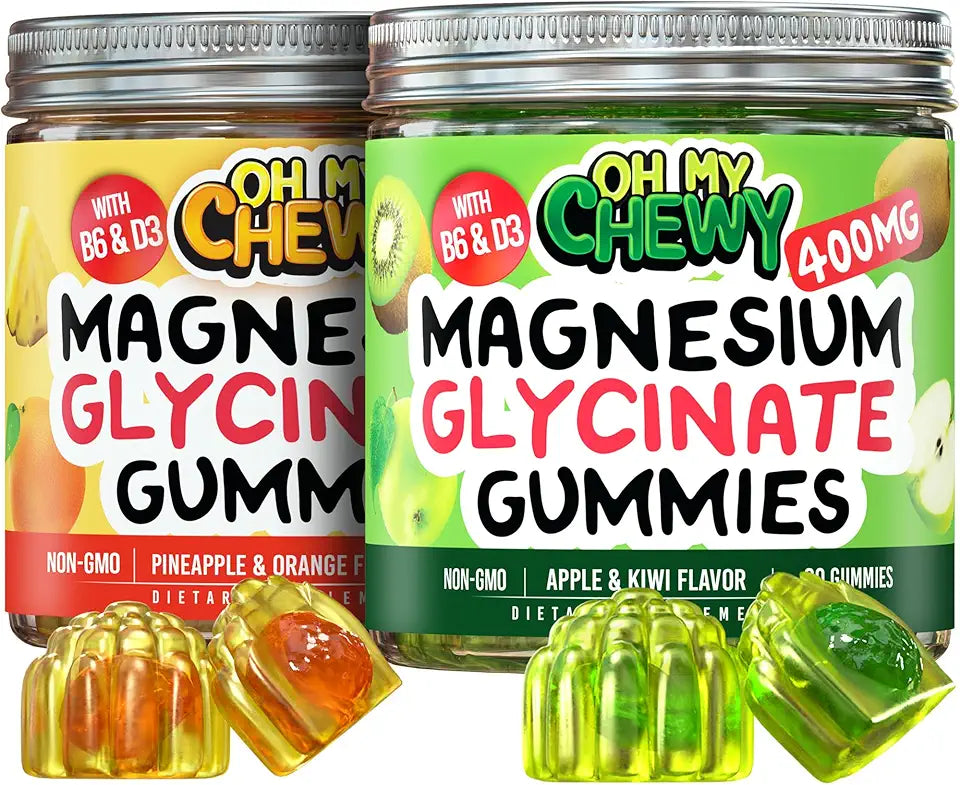 Magnesium Gummies Bundle 2 Bottles 60 Each O67613