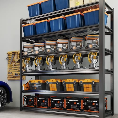 72" H Heavy Duty Metal Shelving 3500LBS Adjustable Storage Shelves Z712