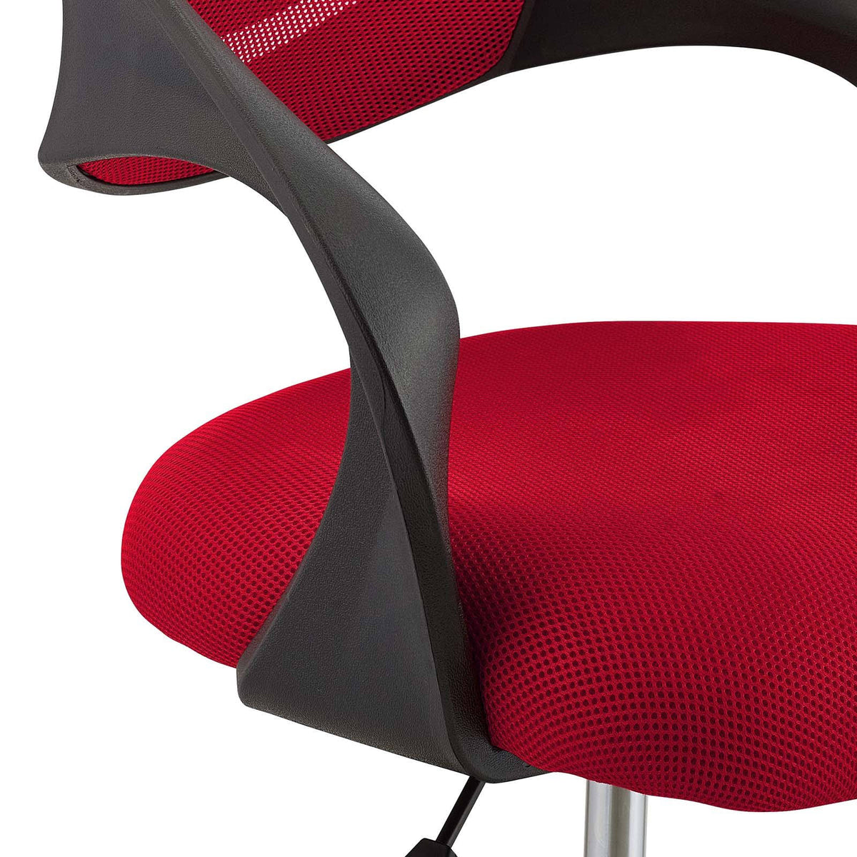 Red Mesh Drafting Chair V986429