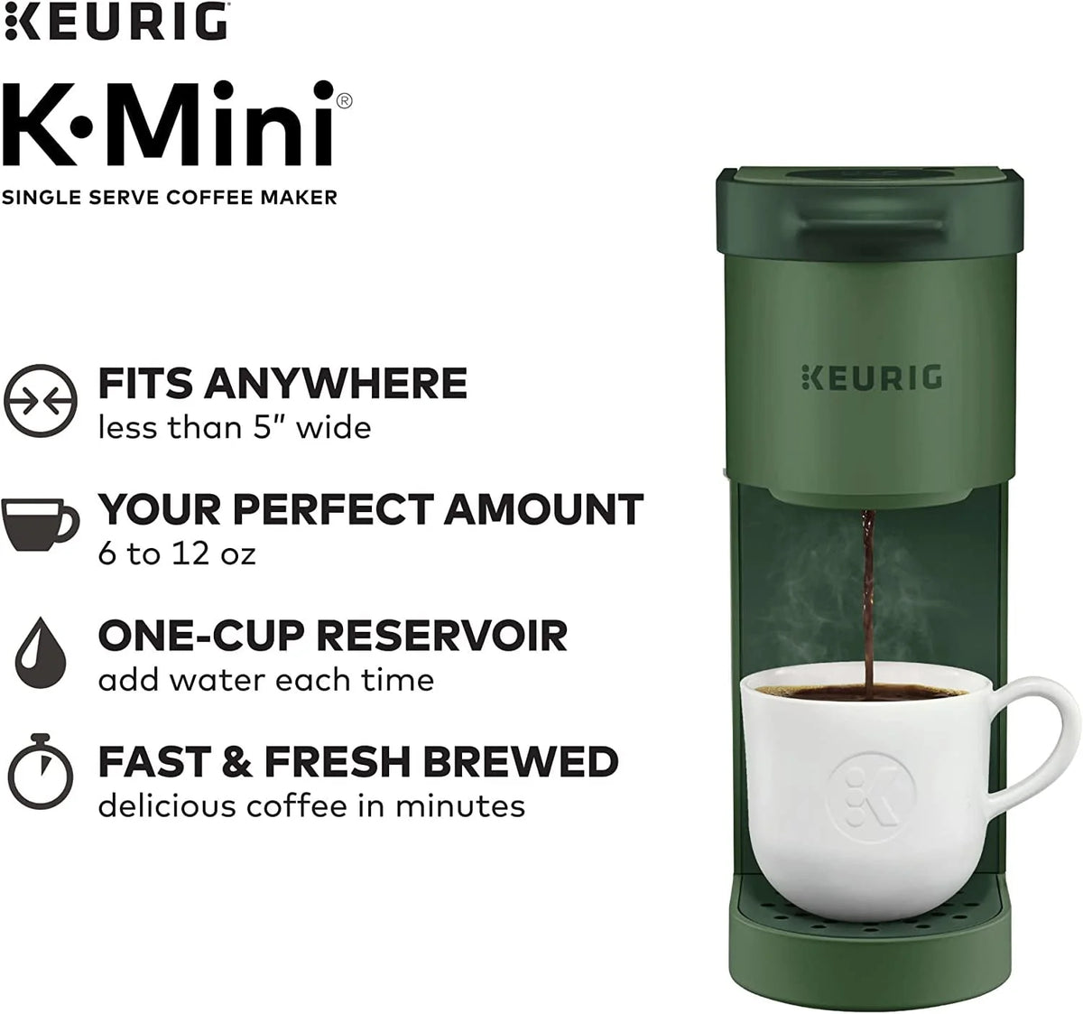 Single Serve Coffee Maker, Black K3526