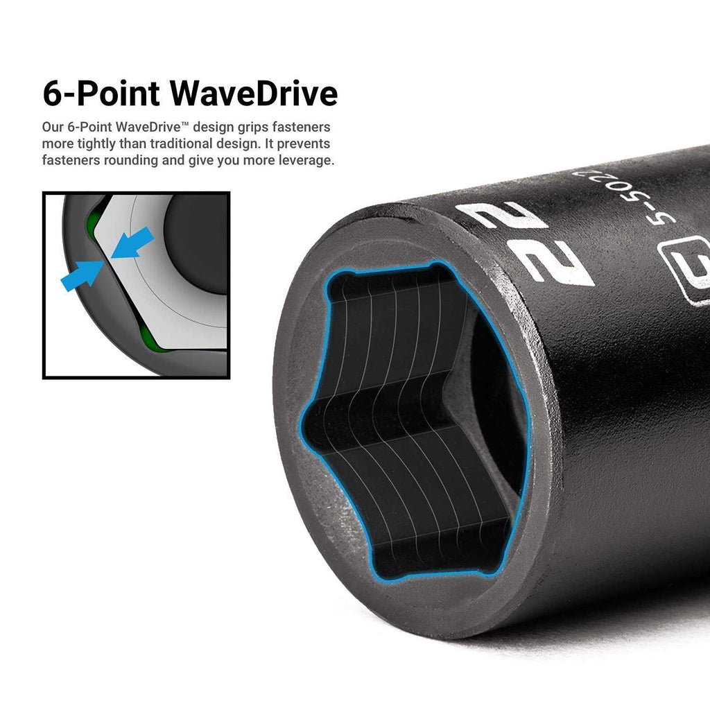 3/8 in. Drive Stubby Impact Socket Set S774701